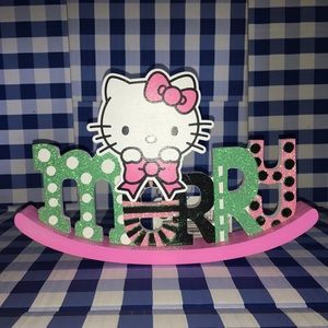 Sanrio Hello Kitty Christmas Wooden Table Decor